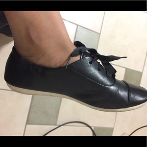SOLD -Clarks black leather shoes